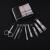 Manicure tool set with nail clippers to cut off dead skin nail files