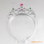 Flat Korean princess grand crown wedding jewelry headdress European bride round crown hair ornament