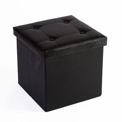 Multi-purpose folding pu leather storage stool for shoes storage box storage stool small sofa