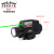 LED tactical flashlight red green laser sight one