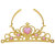 Snow and ice fringe gold children's crown princess hair hoop headdress