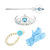 Manufacturer direct selling snow and ice fringe hair accessories set hoop princess aisha crown crown crown magic wand