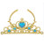 Snow and ice fringe gold children's crown princess hair hoop headdress