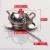 Glass teapot 304 stainless steel tea filter creative tea infuser tea service red tea leakage tea filter flowe