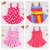 New style girls conjoined triangle comfortable swimsuit small medium and big children skirt type bikini hot spring beach