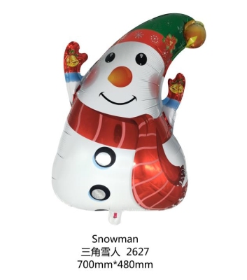 Christmas snowman aluminum balloon party decorated the mall bar party decoration