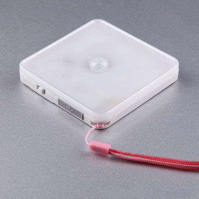 USB rechargeable LED human body induction lamp ultra-thin kitchen cabinet lamp in night passage