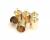 DIY yueliang metal accessories accessories copper weights 7*11mm bell copper accessories wholesale