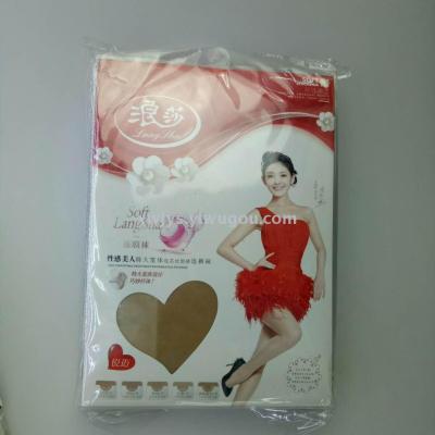 Lansa extra-thin fleshy silk stockings with wide body and core