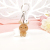 Cute translucent rabbit key chain fashion cartoon diy pendant car accessories