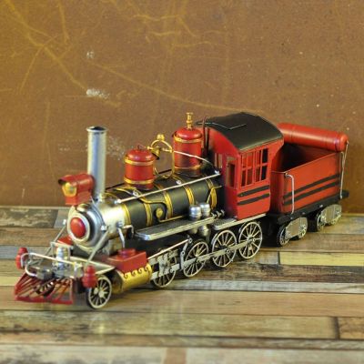 Tieyi metal train decoration props retro locomotive household creative birthday gifts