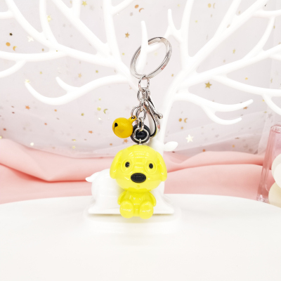 Cute and naughty dog key chain fashion trend student bag and trailer car accessories