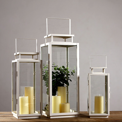 Tieyi windproof candle table set european-style retro courtyard home decoration