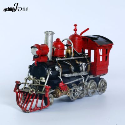 Factory direct sale of hand-made vintage iron art train home soft decoration creative birthday gift crafts