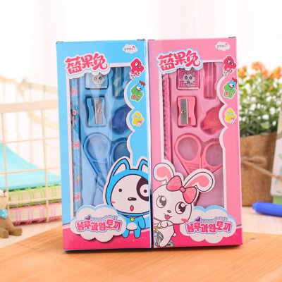 Stationery set student gift pencil eraser pencil sharpener set