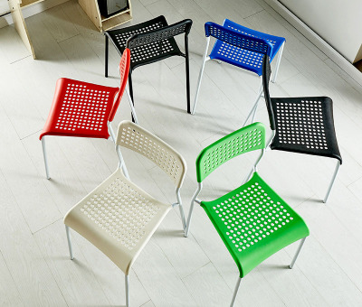 Simple Conference Folding Chair Backrest Training Chair Training Institution Classroom Student Chair Household Plastic Chair Dining Chair Stool