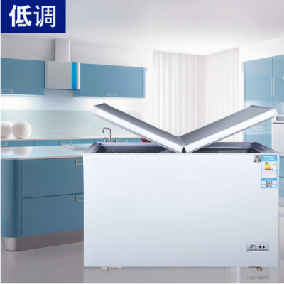 Shujin (Xuejin) 188 litre cold cabinet butterfly door double temperature ice cabinet home commercial horizontal.