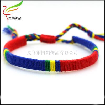 Hand woven cotton wire winding rope