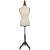 Female Mannequin Torso Dress Form with Wood Tripod Stand Pinnable Size 