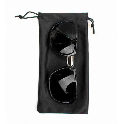 Factory in Stock Glasses Cloth Pouch 9*18 Drawstring Microfiber Sunglasses Sunglasses Buggy Bag Custom Printed Logo
