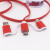 Three in one data line android +Iphone+type-c one tow three retractable phone charging line