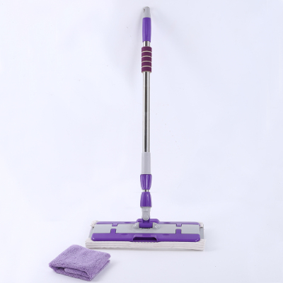 Large flat mop cloth sleeve type suction mop floor dust push mop rotary flat mop