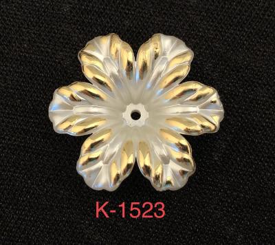 DIY accessories yueliang metal accessories accessories ABS gold-plated edge flower shaped pearl shaped flower