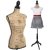 Female Mannequin Torso with Wood Tripod Stand Base,Pinnable Dress Form Body Clothing Display