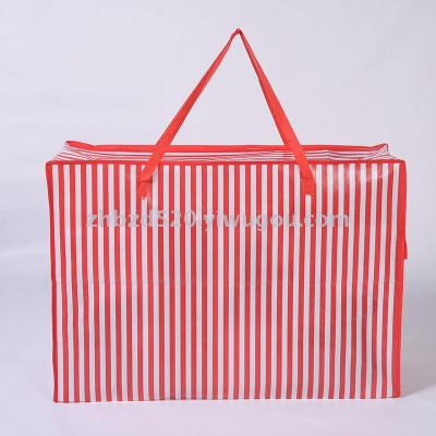 New vertical strip non-woven bag simple woven bag striped non-woven bag hot selling in Australia