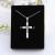 Stainless steel cross pendant necklace Christian jewelry stainless steel accessories manufacturers direct selling
