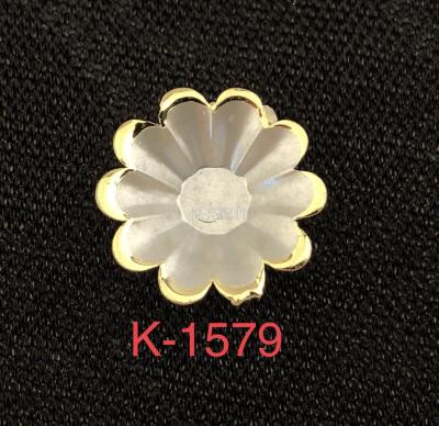 DIY accessories yueliang metal accessories ABS gold-plated edge flower shaped pearl shaped abnormity K1579