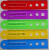 Colored Plastic Measuring Tape Soft Ruler Flexible Ruler 15cm
