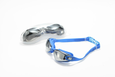 Hot style fashion swimming goggles electroplating anti - fog male/female universal