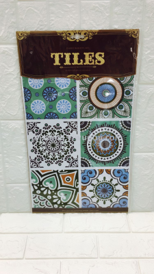 self - adhesive Moroccan square bathroom tiles  kitchen lampblack decorative tiles sticker