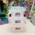 Bin storage box transparent rectangle book toy clothing organizer plastic case XG295