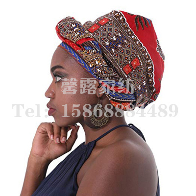 Foreign trade polyester African headscarf batik cloth headscarf American headscarf cross-border e-commerce wholesale