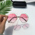 Dark glasses polygonal sunglasses irregular octagonal glasses