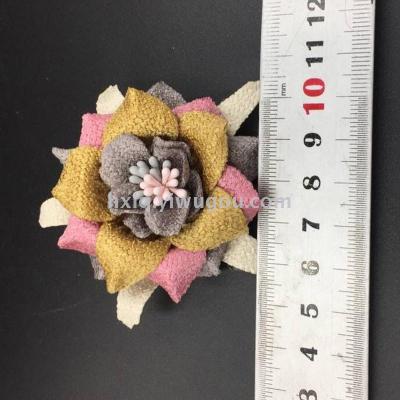 High - class three-dimensional flowers creative clothing accessories and headwear accessories
