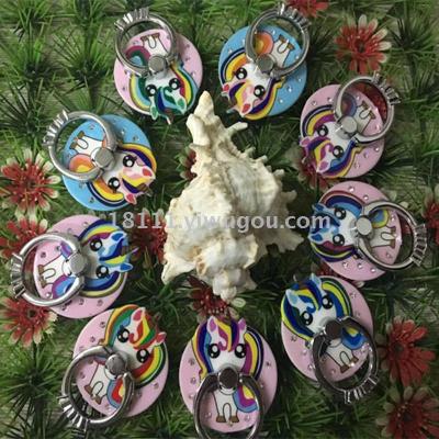 Alec mobile phone rings button unicorn flamingo creative lazy man stand can be customized LOGO