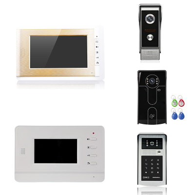 Wired visual intercom doorbell visual telephone/infrared night vision indoor outdoor machine can be matched