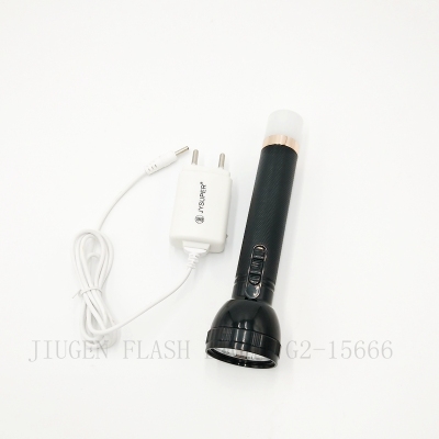Long root torch jy-1706 1W aluminum light cup rechargeable flashlight