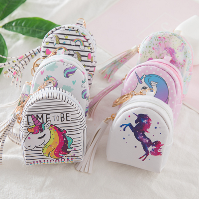 Fashion satchel unicorn children's zero purse key bag data line of purse