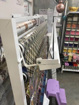 The Table cloth rack! The tablecloth frame! Mat rack