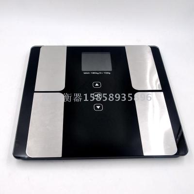Electronic scale body weight human body fat weight loss accurate weighing glass body fat IBM touch screen large screen