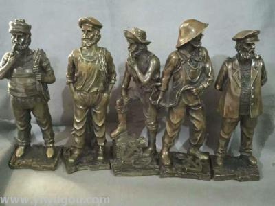Decorative Crafts Daily Necessities Antique Brass Western Character