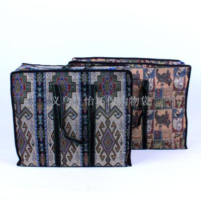 [jia yi green bag color printing linen bag environmental bag bags 52*43*20.