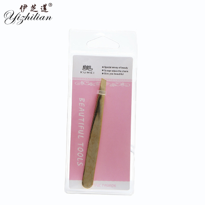Cool meimei clip wholesale eyebrow shaping tool gold - plated eyebrow forceps brow clip beauty tool 9233