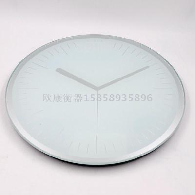 Electronic weight household accurate weighing weighing weigher 180 kg tempered glass electronic weighing round clock