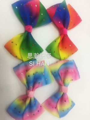 Colorful Thread Colorful Rhinestone Bowknot Various Hairpins/Hairbands Shoes Clothing Ornamental Flower