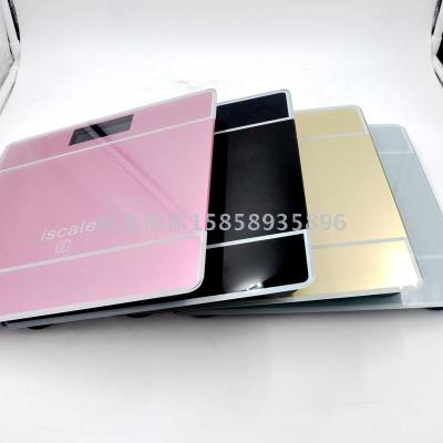 Iscale new electronic balance human electronic scale weight scale precision band temperature electrical toughened glass